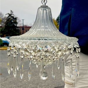 Victorian Vintage Crystal Chandelier 1940’s